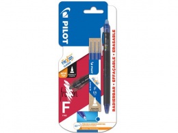 Rollertoll, 0,25 mm, tűhegyű, nyomógombos, törölhető, PILOT "Frixion Point Clicker ", kék + betét