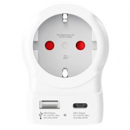 Adapter, Egyesült Államokba utazóknak, USB-C + USB-A, SKROSS